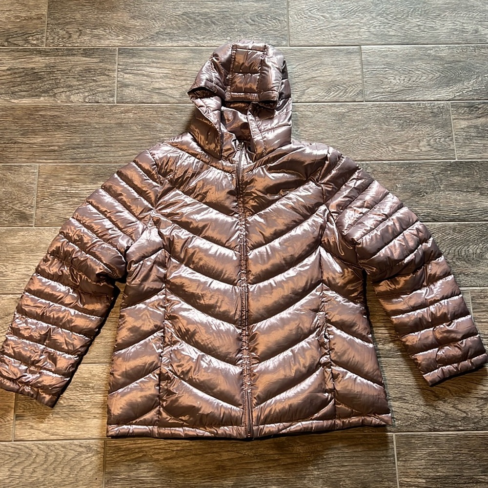 Women's Metallic Puffer Jacket